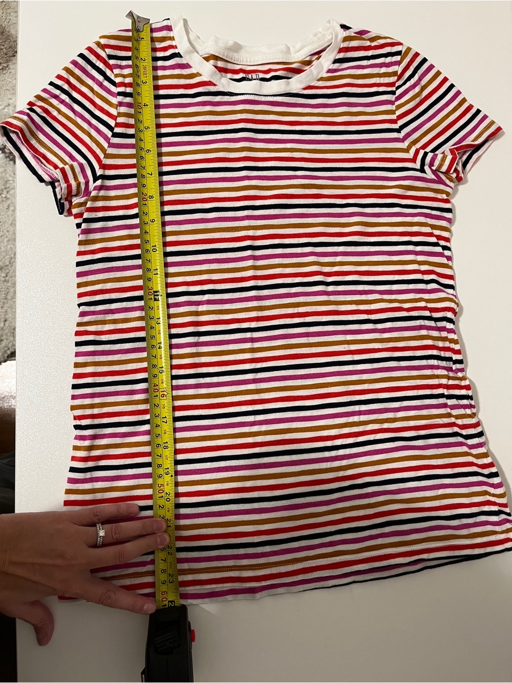 Gap Womens Medium Striped Tee Short Sleeve Crew Neck T-Shirt - Picture 5 of 7